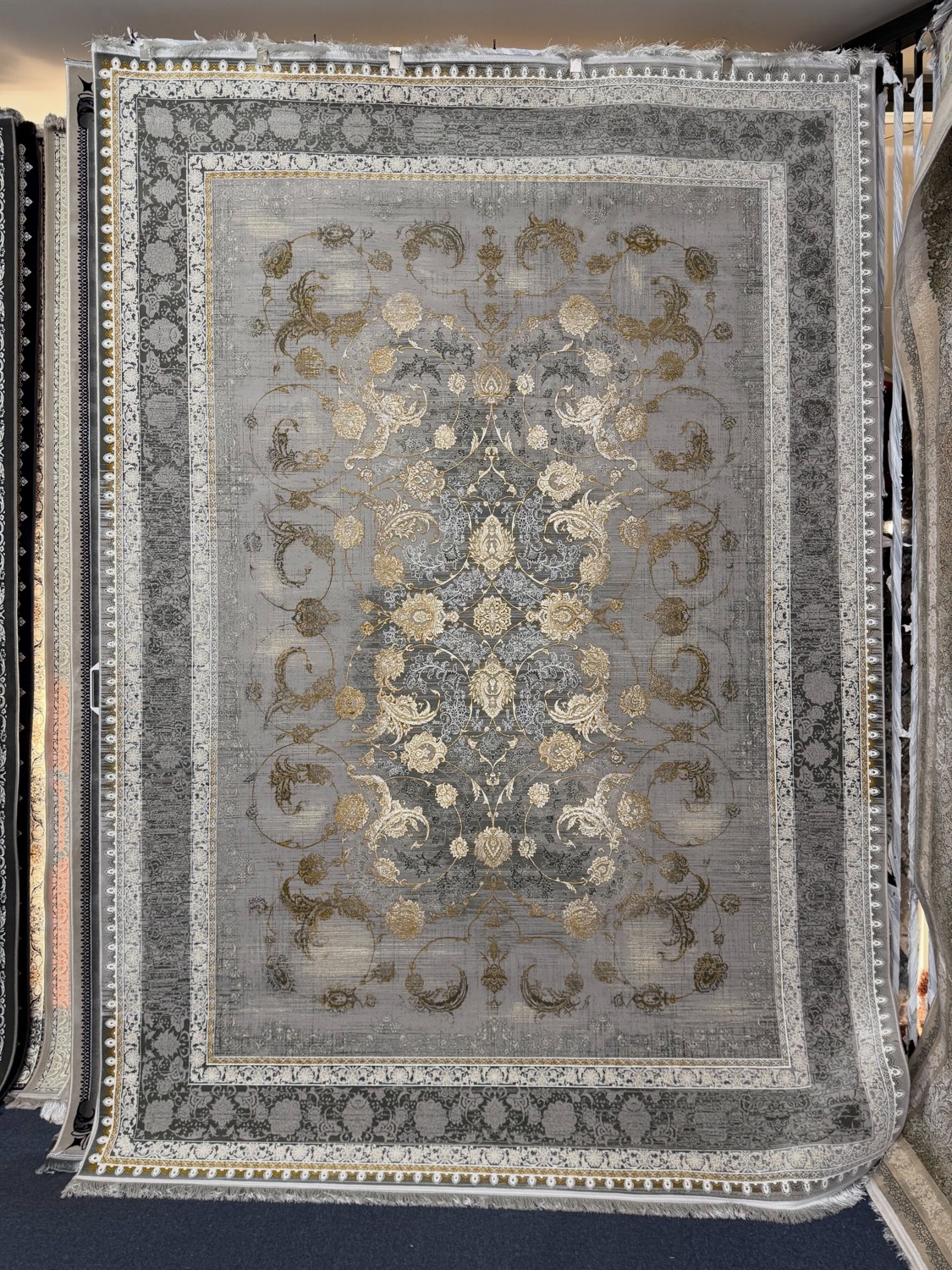 Persian rug in a soft neutral palette