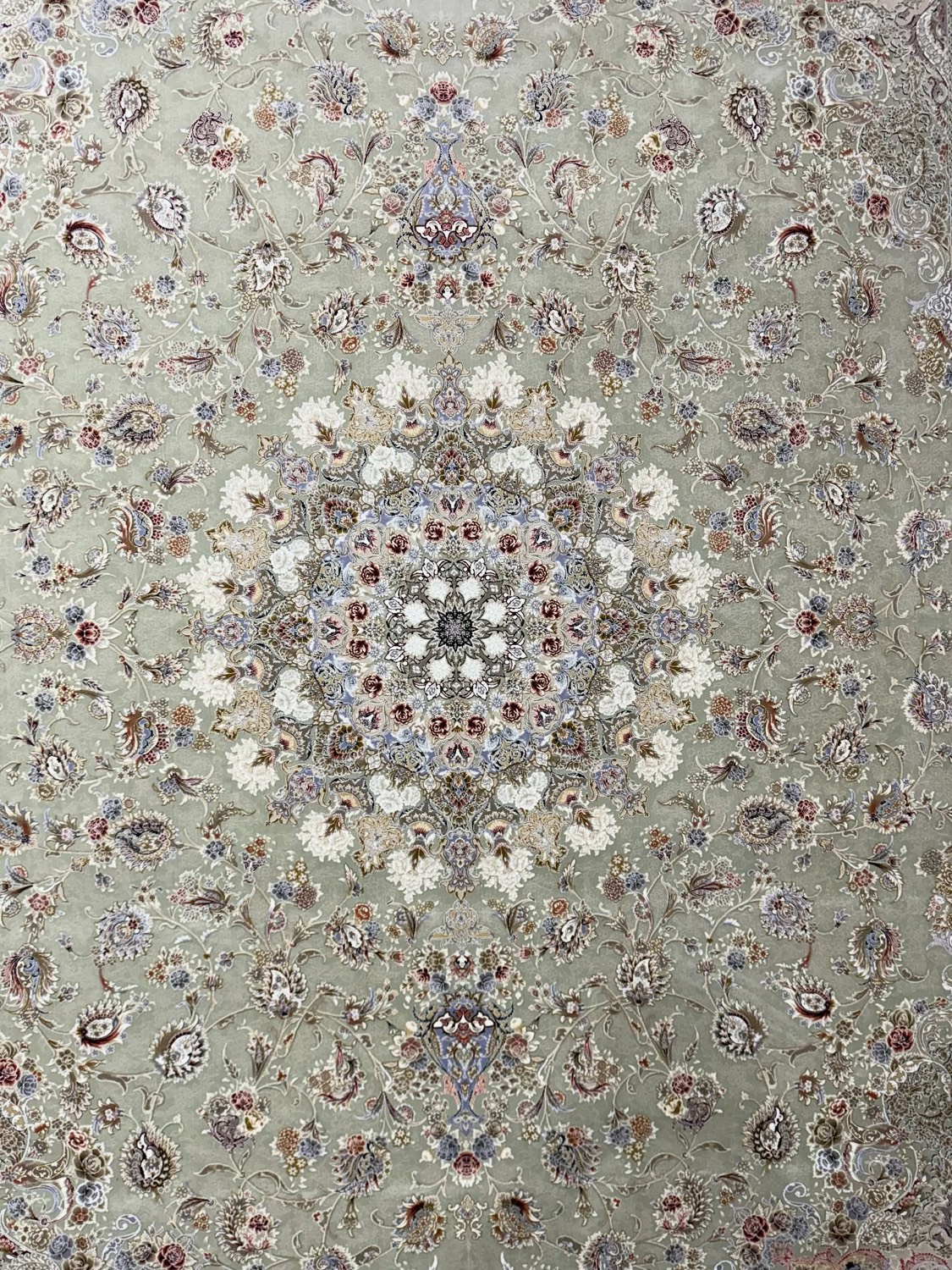 Finely detailed 1500 reed Persian rug with 4500 knot density