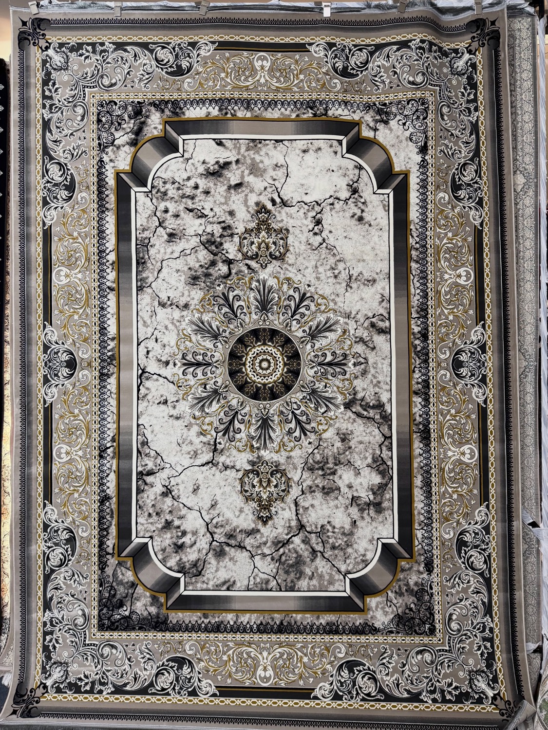 Persian rug detail from the 2026 collection