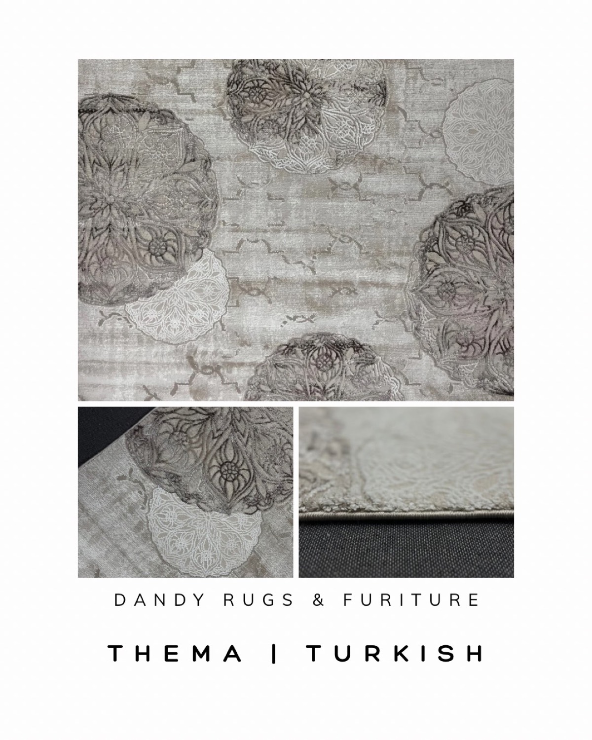 Thema collection Turkish rug in neutral tones