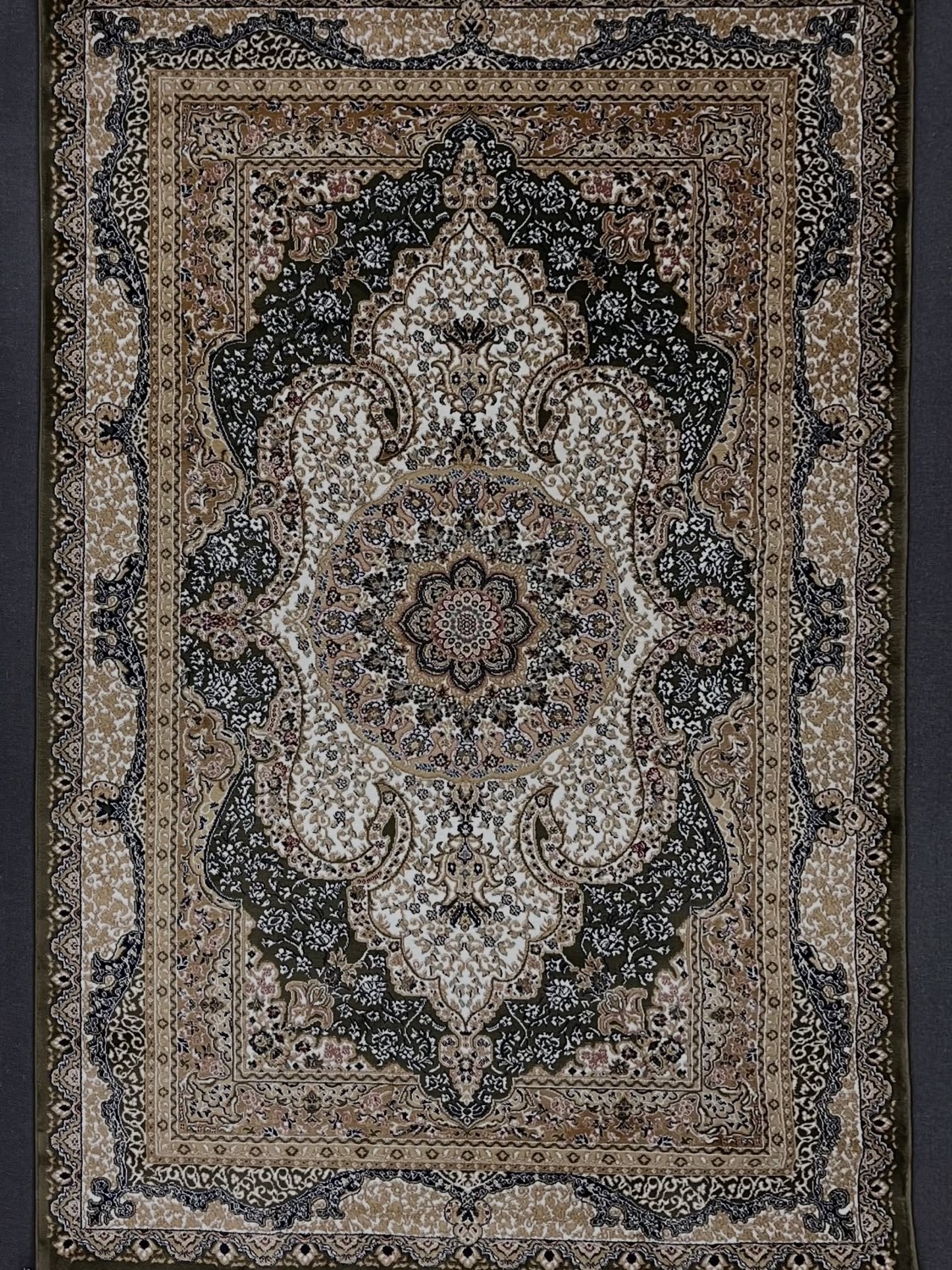 Turkish transitional rug in muted tones