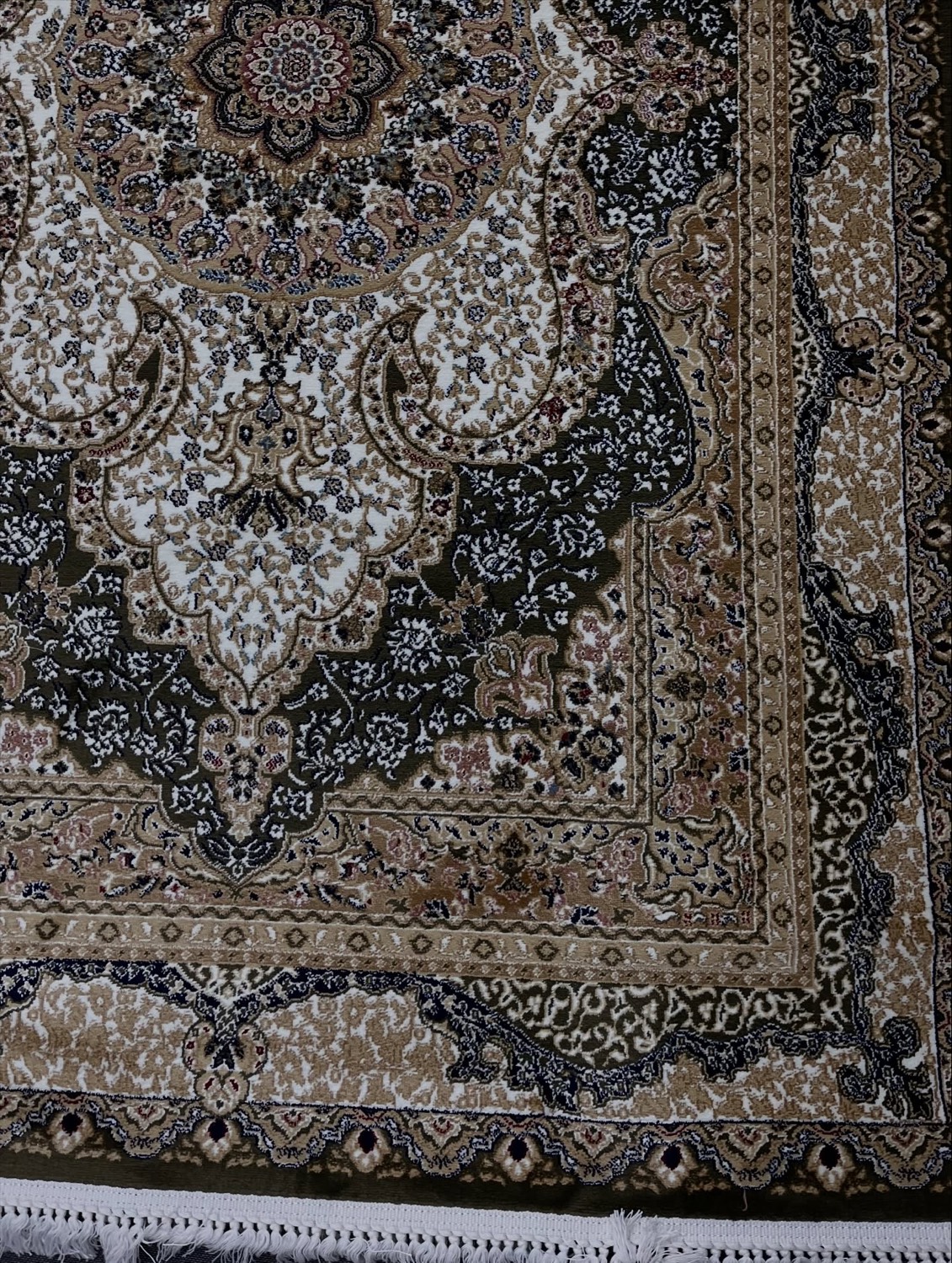 Turkish transitional rug, alternate view